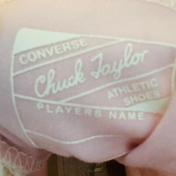 Converse Shoes Womens 9.5 Ivory Chuck Taylor All Star Crochet High Top Sneakers - Picture 10 of 11